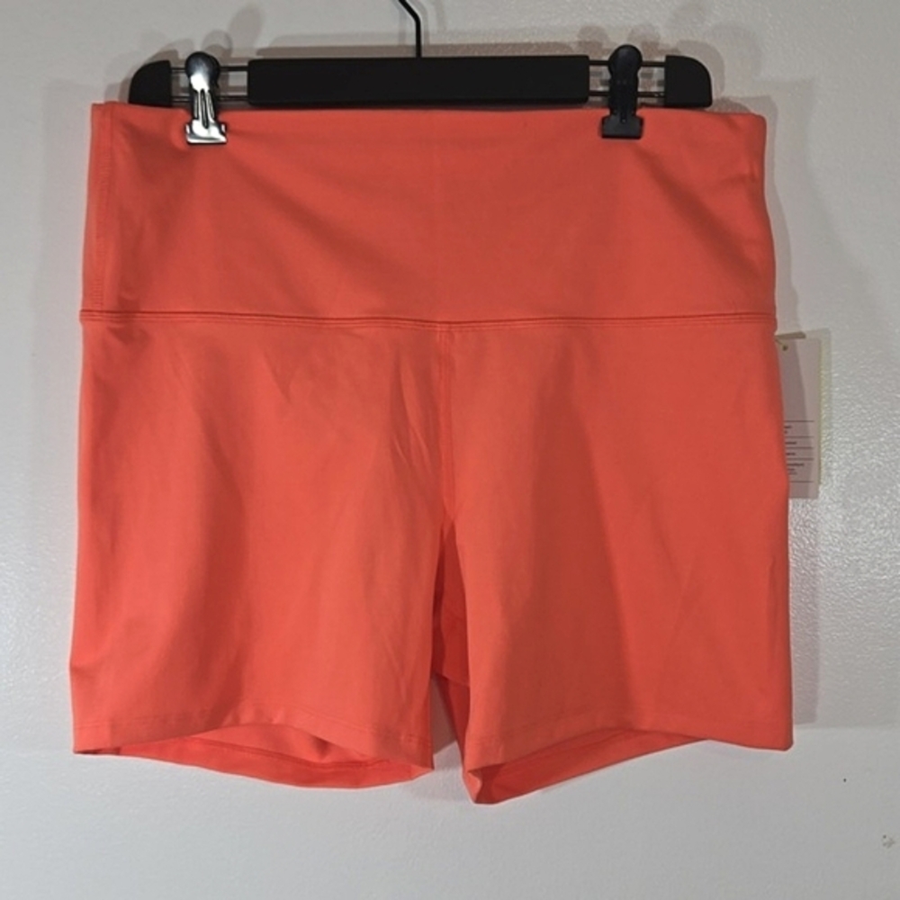 All In Motion Brushed Sculpt Ultra High Rise 5" Coral Pink Shorts XXL